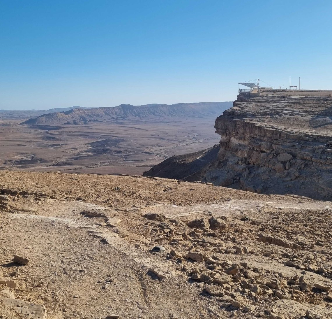 שפת מכתש רמון. צילום: מכון אבשלום